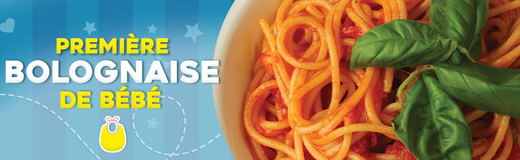 SPAGHETTI À LA BOLONAISE POUR BÉBÉ SPAGHETTI À LA BOLONAISE POUR BÉBÉ